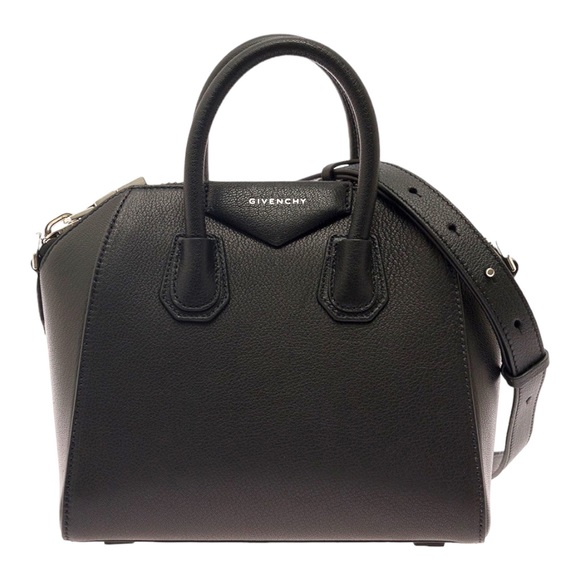 👜 🆕 Givenchy Antigona Mini Grained Leather Bag in color Black - Picture 2 of 11